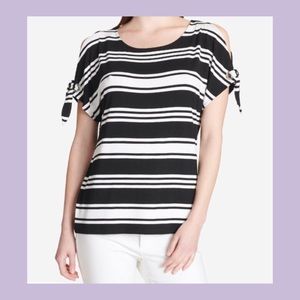 Calvin Klein Versatile Striped Blouse